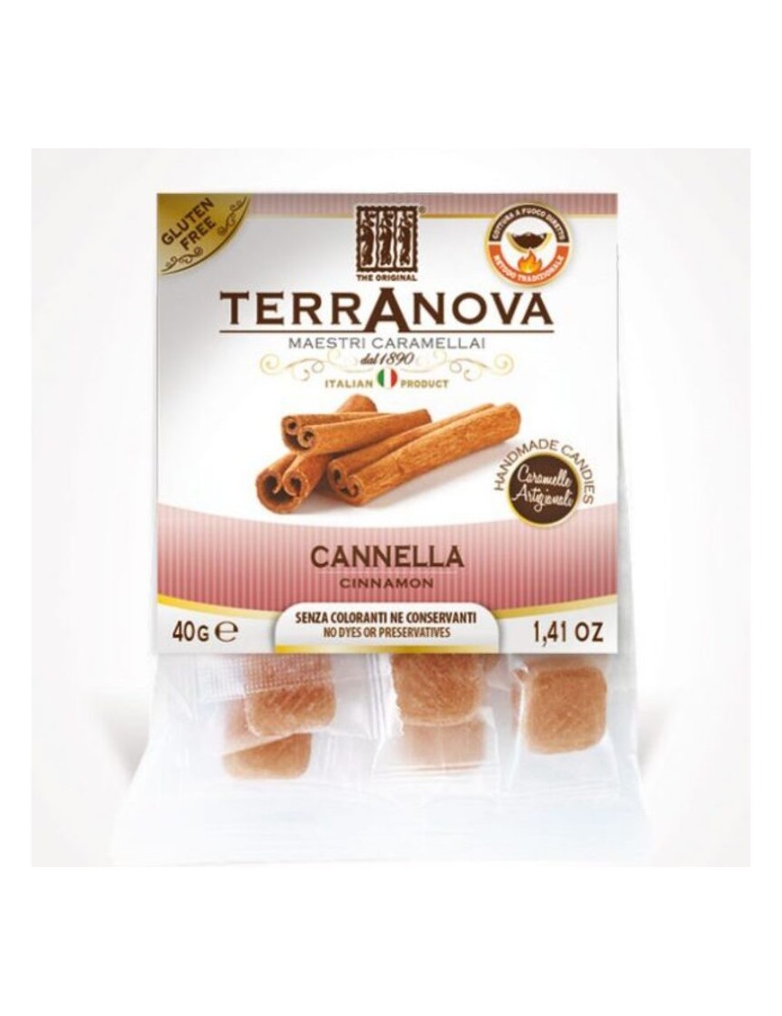Le caramelle alla cannella Terranova hanno un gusto inconfondibile e un colore vivace.