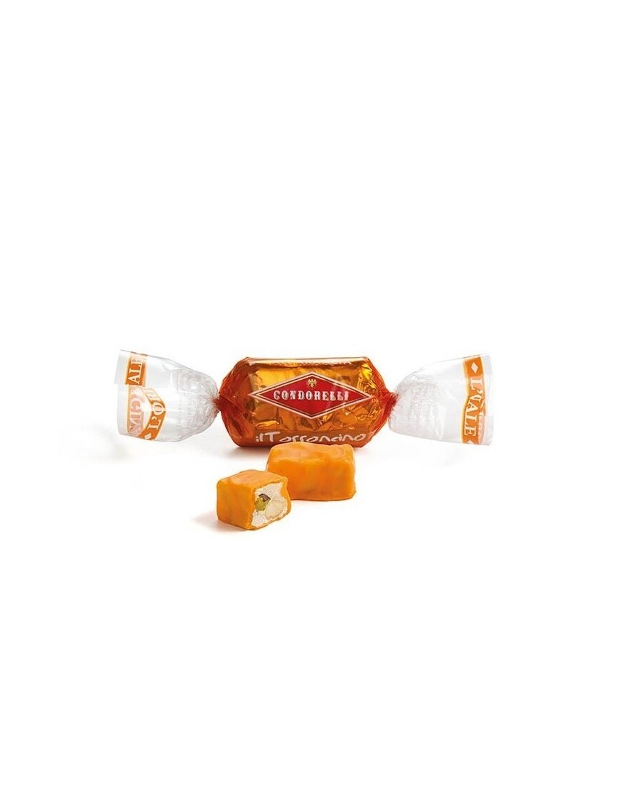 Torroncini siciliani al gusto arancia croccanti unici con un gusto inconfondibile un colore vivace