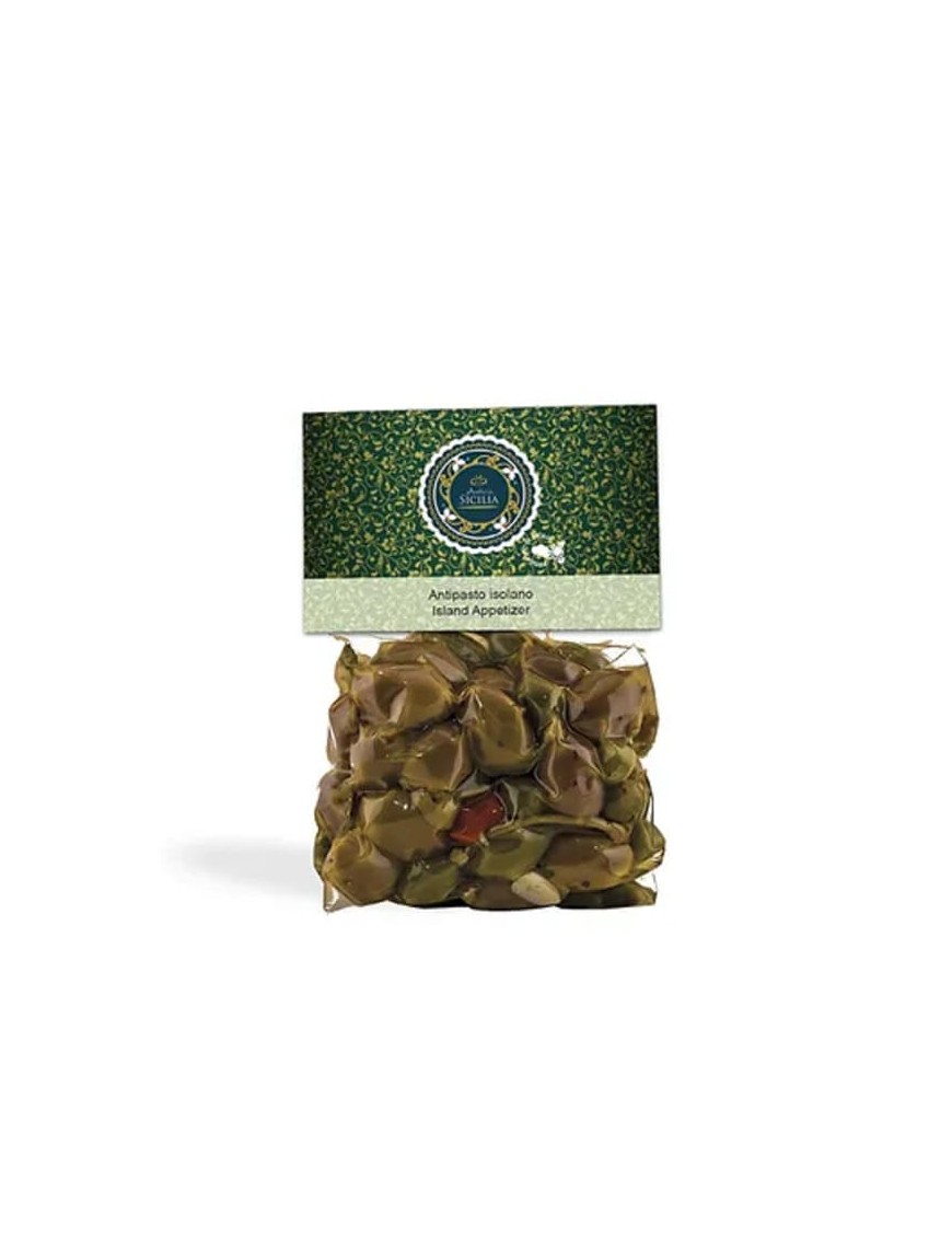 Sicilian olives excellent for typical Sicilian appetizers, with an unmistakable taste and lively color