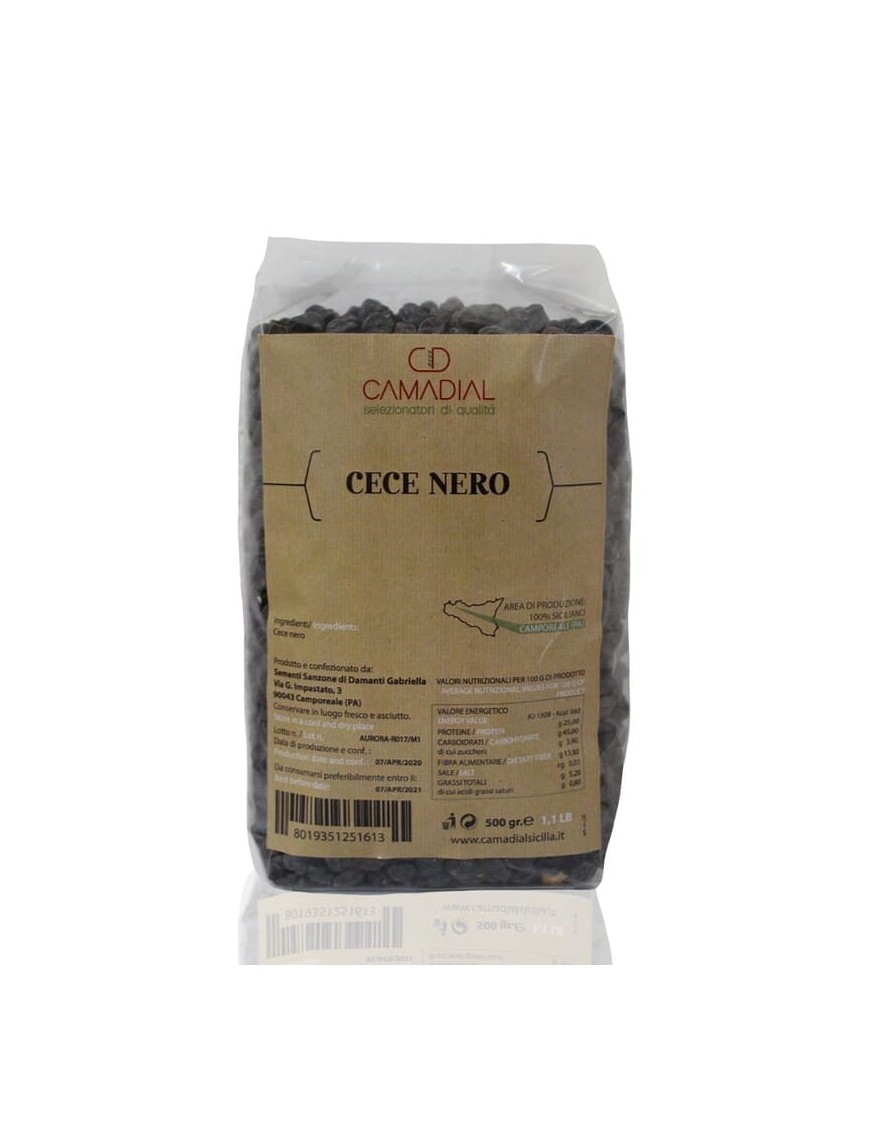 Sicilian black chickpea characterized by a tasty flavor and also perfect for the realization of exquisite dishes