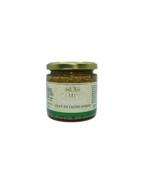 Patè di olive verdi siciliane al naturale caratterizzate da un sapore gustoso e in aggiunta a questo un colore vivace.