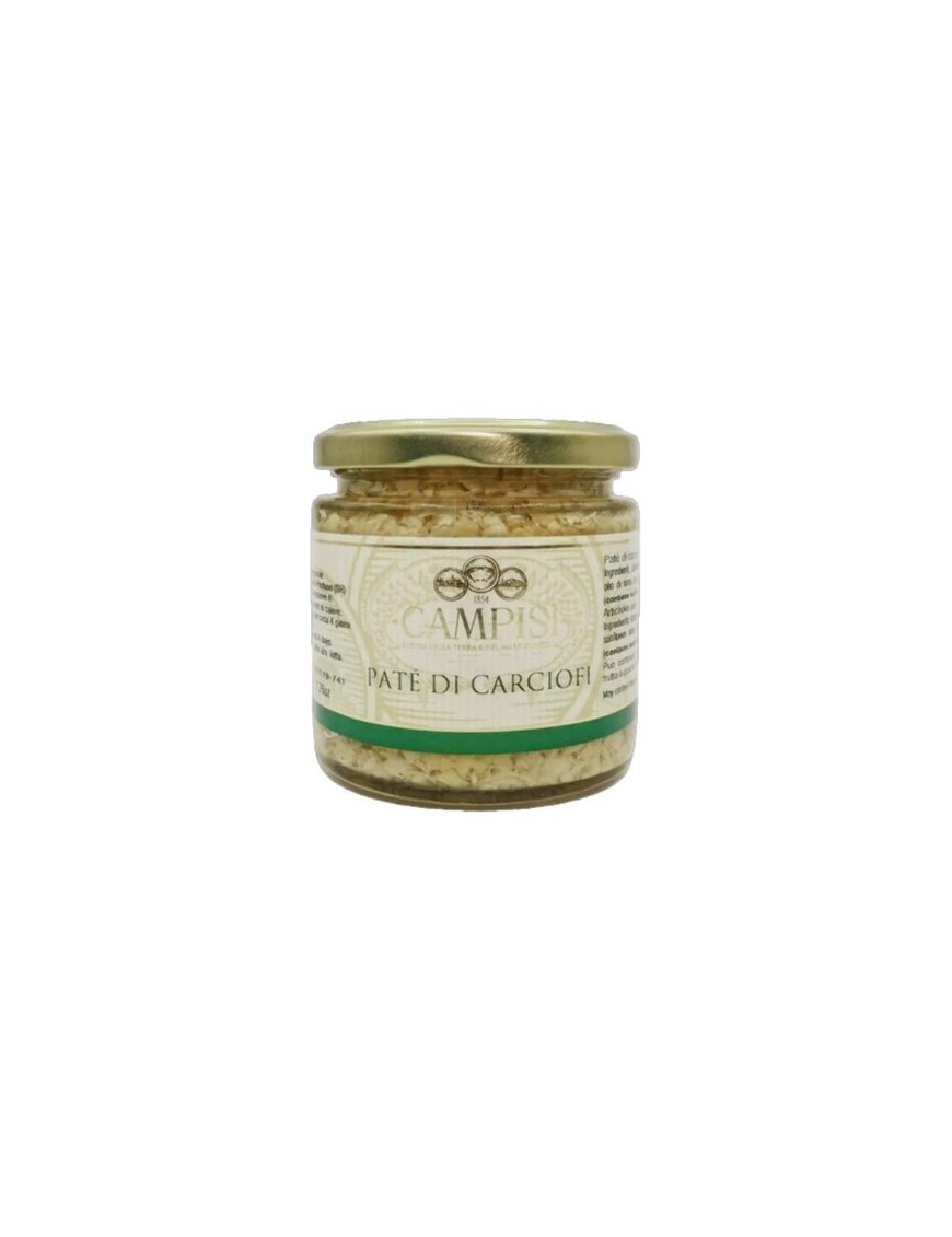 Patè di carciofi siciliani al naturale caratterizzato da un sapore gustoso e in aggiunta a questo un colore vivace.