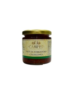 Patè di pomodoro ciliegino siciliano al naturale caratterizzato da un sapore gustoso e in aggiunta a questo un colore vivace.