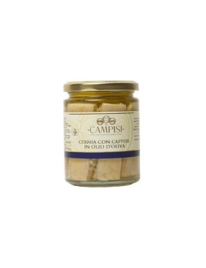 GROUPER WITH CAPERS IN OLIVE OIL CAMPISI - 220gr
