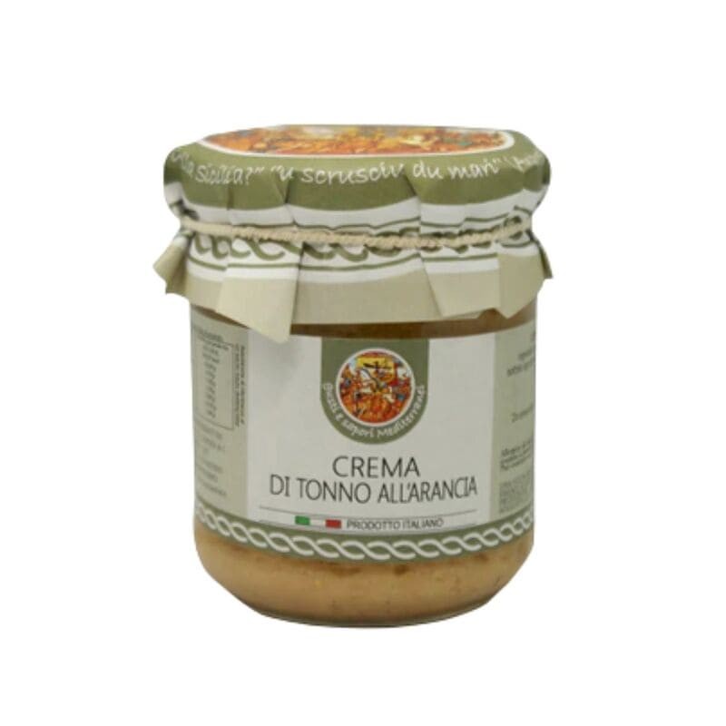 Deliziosa crema di tonno arricchita dal tipico sapore agrumato dell'arancia siciliana