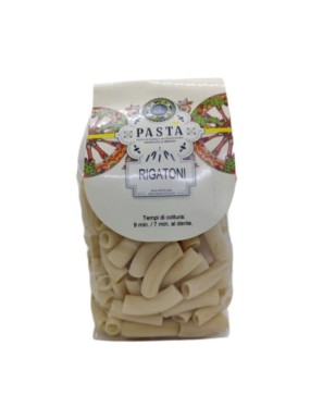 deliziosi rigatoni di grano duro 100% siciliano ideali per realizzare squisiti piatti di pasta con condimenti tipici siciliani
