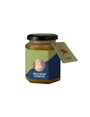Vasetto di delizioso miele di eucaliptus dell'azienda fiasconaro: un'eccellenza siciliana da non perdere!