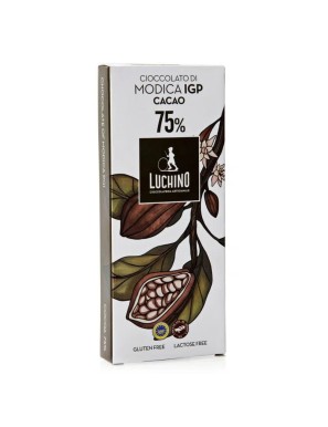 deliziosa tavoletta di cioccolato di Modica IGP fondente dal sapore intenso e deciso