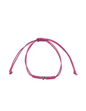 Raspberry Heart Bracelet