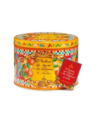 PANETTONE WITH CITRUS FRUITS AND SICILIAN SAFFRON FIASCONARO DOLCE & GABBANA - VARIOUS WEIGHTS