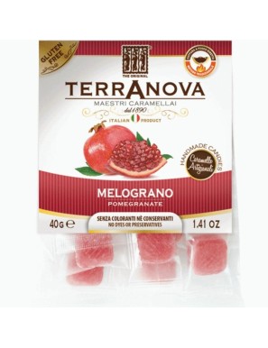 Le caramelle al melograno Terranova hanno un gusto inconfondibile e un colore vivace.