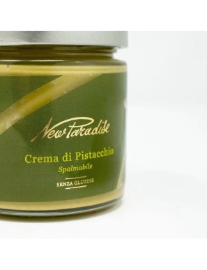 Crema di pistacchio spalmabile particolarmente cremosa e dal colore vivace