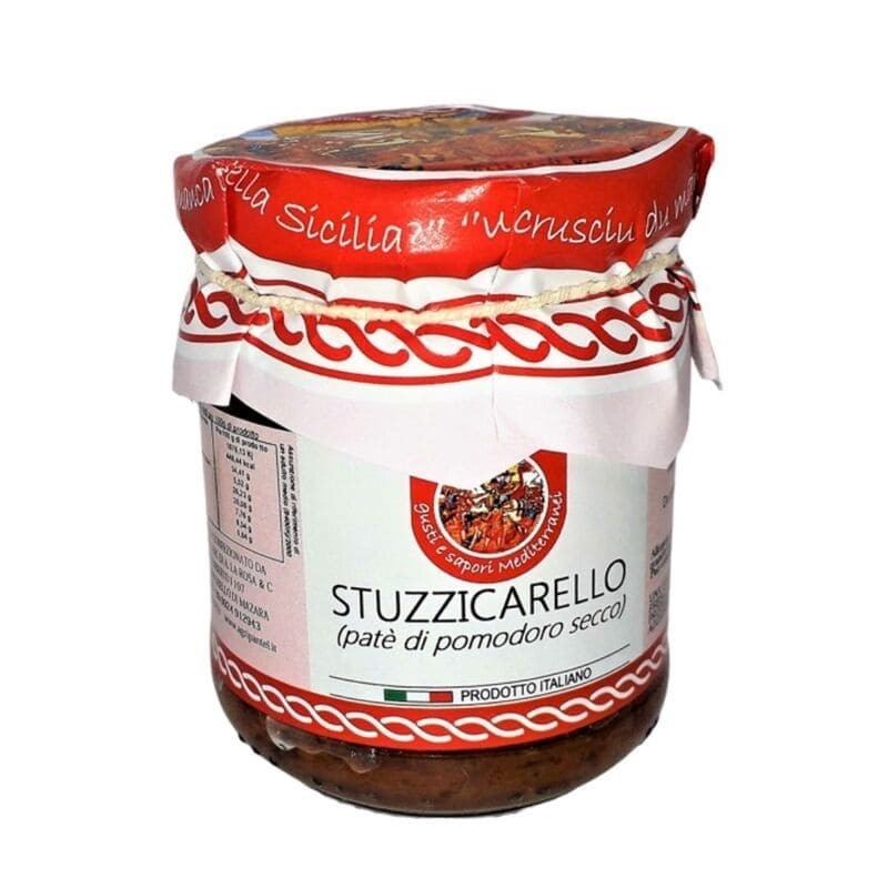 Patè di pomodori secchi "stuzzicarello" ideale per un antipasto dal gusto tipico siciliano